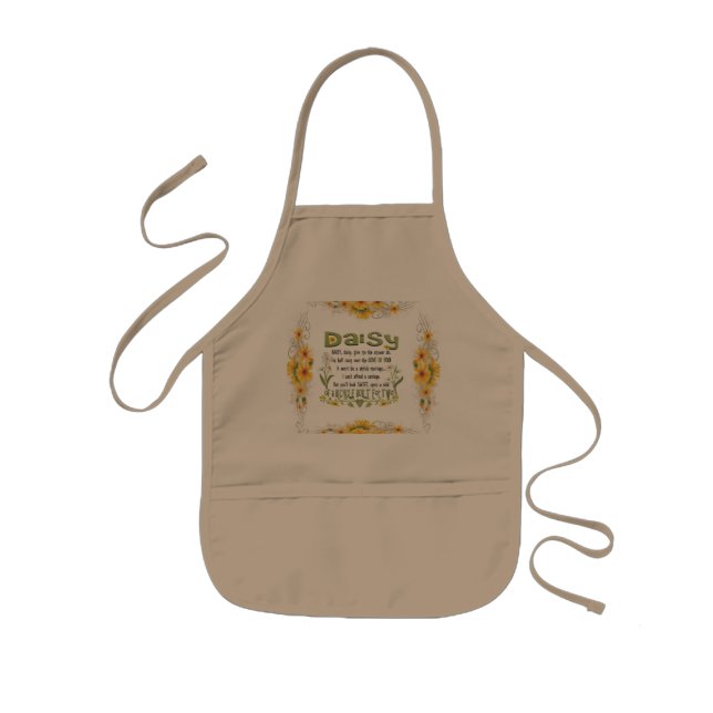 Daisy, daisy give me your answer do. kids apron (Front)