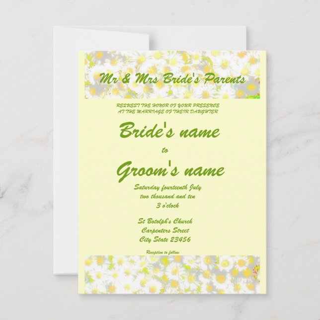 Daisy Daisy Invite (Front)