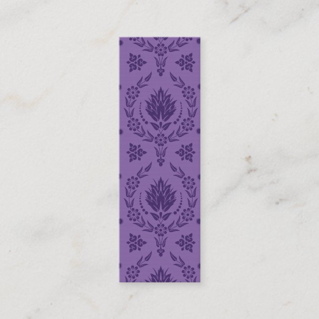 Daisy Damask, BAMBOO Mini Business Card (Front)