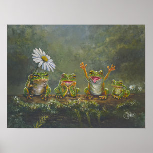 "Daisy Day" Hand Painted print