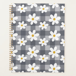 Daisy Days Planner - Black Gingham