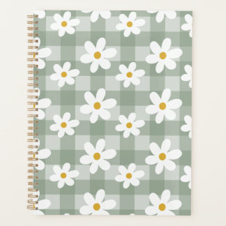 Daisy Days Planner - Green Gingham