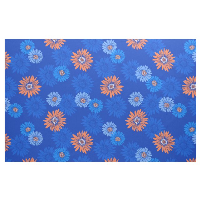 Daisy Dayz Vintage Psychedelic Floral Fabric (Fat Quarter)