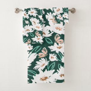 Daisy Daze Pattern Bath Towel Set