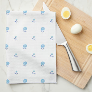 Daisy Delight Blue Tea Towel