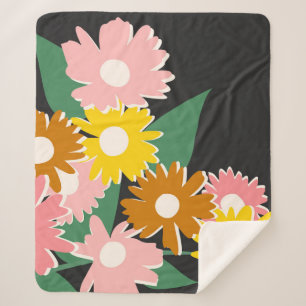 Daisy Delight Sherpa Blanket