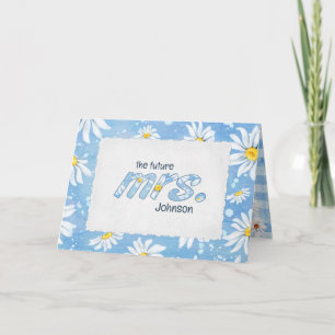 Daisy Design for Bridal Shower Card