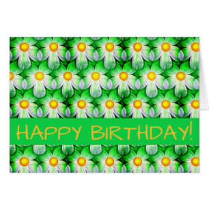Daisy Digital Print, Floral Card