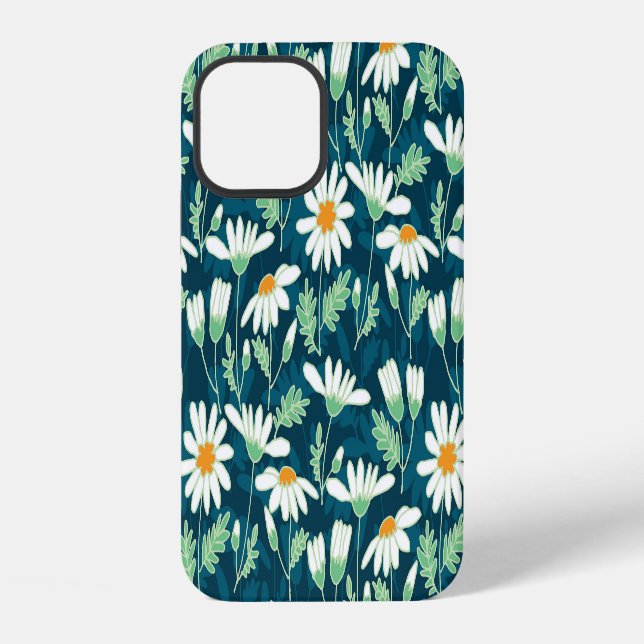 Daisy Ditsy Chamomile Romantic Print iPhone Case (Back)