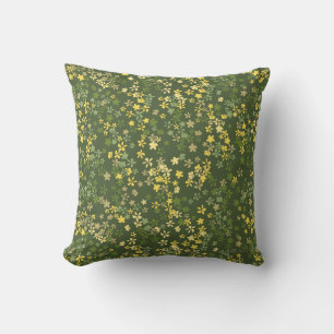 Daisy Dot Vintage Psychedelic Floral Cushion