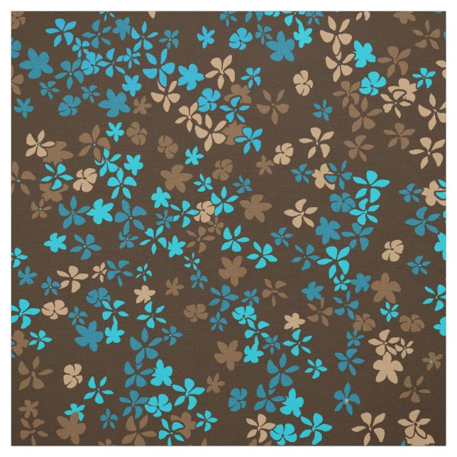 Daisy Dot Vintage Psychedelic Floral Fabric (Swatch)
