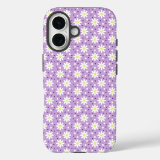 daisy dots lilac iPhone 16 case