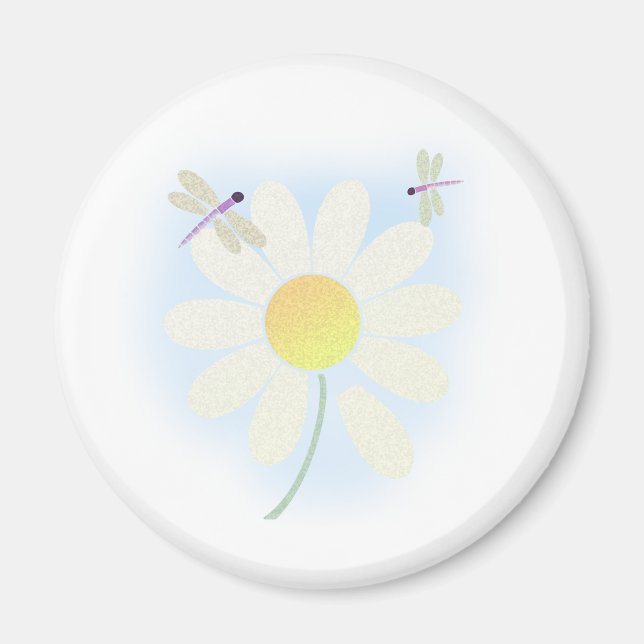 Daisy Dragonflies Magnet (Front)