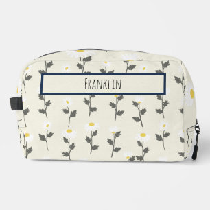 Daisy Drawing I Custom Name Dopp Kit