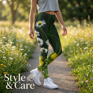 Daisy Dream: Beautiful Floral Nature Leggings