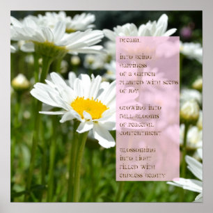 Daisy Dream Poem Poster