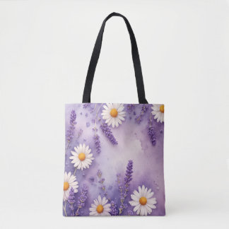 Daisy Dreams & Lavender Fields Tote Bag