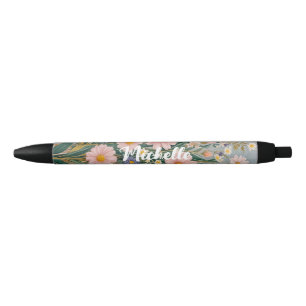 Daisy Dreamscape Personalized Black Ink Pen