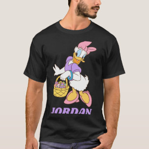 Daisy duck holding basket of easter eggs T-Shirt