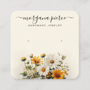 Daisy Earring Product Display Card