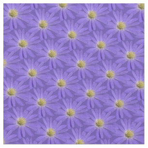 Daisy Fabric Purple Daisy Fabric Cotton or Poly