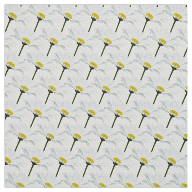 Daisy Fabric Purple Daisy Linen Cotton or Poly  (Swatch)