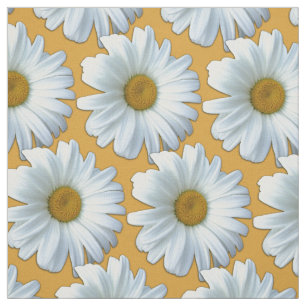 Daisy Fabric Yellow Daisy Fabric Cotton or Poly