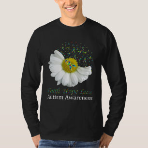 Daisy Faith Hope Love Autism Awareness T-Shirt