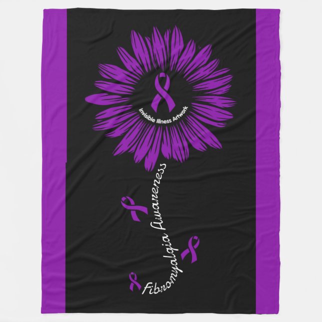 Daisy...Fibro Fleece Blanket (Front)