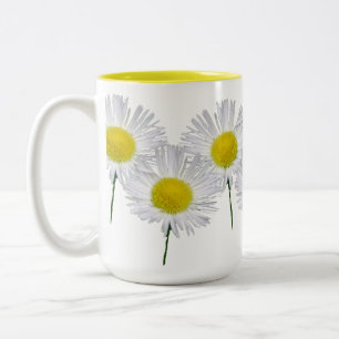 Daisy Fleabanes Two-Tone Coffee Mug