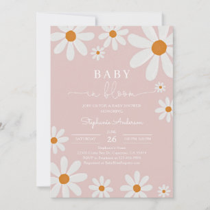 Daisy Floral Baby Shower Invitation