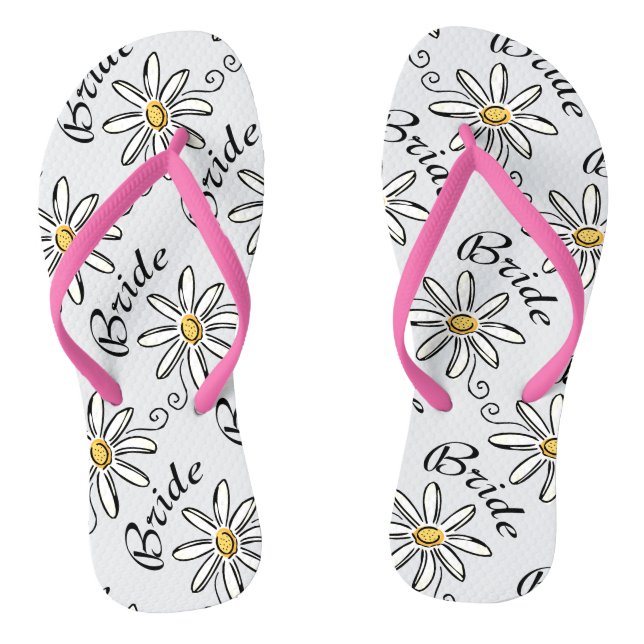 Daisy Floral Bride Jandals (Footbed)
