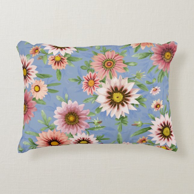 Daisy Floral Decorative Cushion (Front)