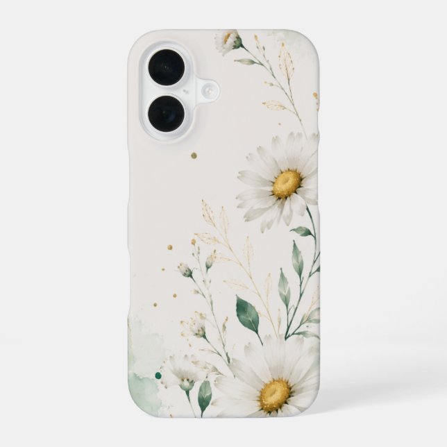 Daisy Floral iPhone 16 Case (Back)