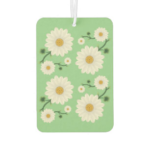 Daisy Floral Pattern Car Air Freshener