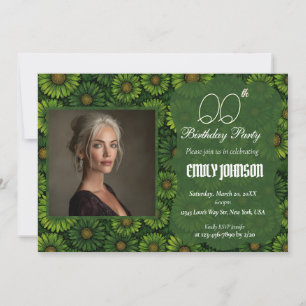 Daisy Floral Surprise Birthday Gift For Girlfriend Invitation