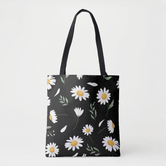Daisy Floral Tote Bag (Front)