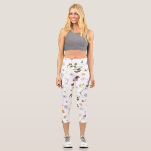 Daisy flower 2 capri leggings