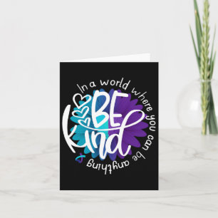 Daisy Flower Be Kind Suicide Prevention Awareness  Card