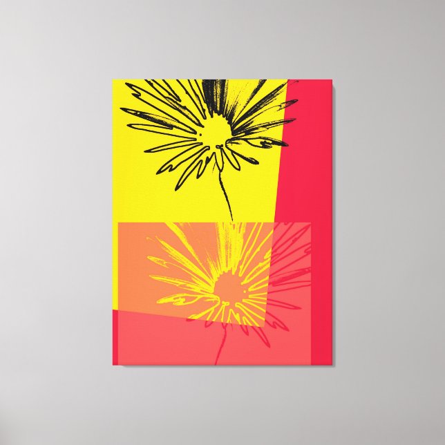Daisy Flower c.1982 - Fine art Wrapped Canvas (Front)