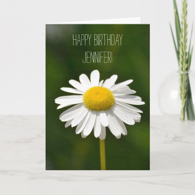 Daisy Flower Card (Front)