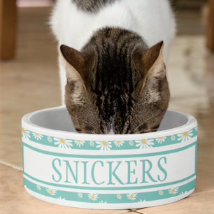 Daisy Flower Cute Personalised Name   Bowl