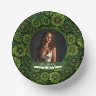 Daisy Flower Female Birthday Gift For Sister Paper Plate