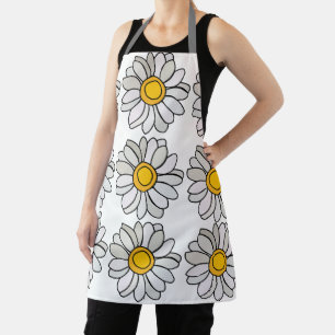 Daisy Flower Floral Daisy Apron