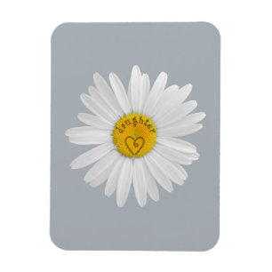 Daisy Flower For Daughter Art Customise Background Magnet