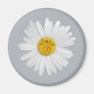 Daisy Flower For Niece Art Customise Background Magnet