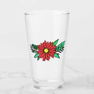 Daisy Flower Glass