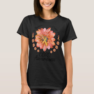 Daisy Flower In November We Wear Orange For COPD A T-Shirt