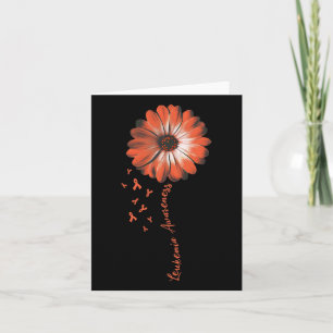 Daisy Flower Leukaemia Awareness Gifts Card