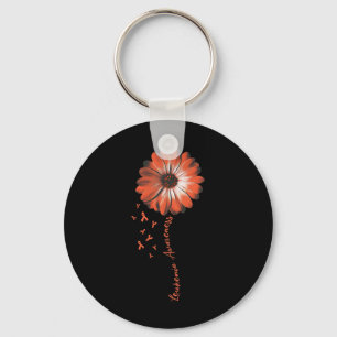 Daisy Flower Leukaemia Awareness Gifts  Key Ring